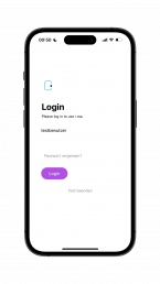 Login Screen in the Appful App showing it is possible to restrict content for specific users.